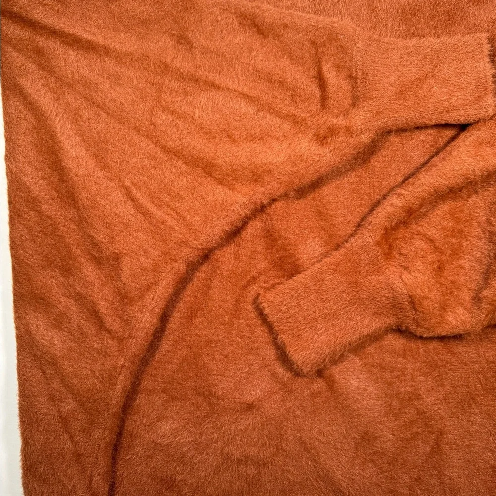 ACOA Women's Cozy Rust Sweater with butterfly sleeves Free people vibes - Picture 3 of 5